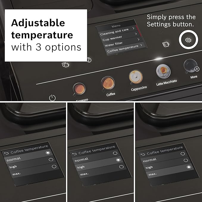 Bosch 500 Series Fully Automatic Espresso and Coffee Machine – Touch Control Panel, Milk Hose