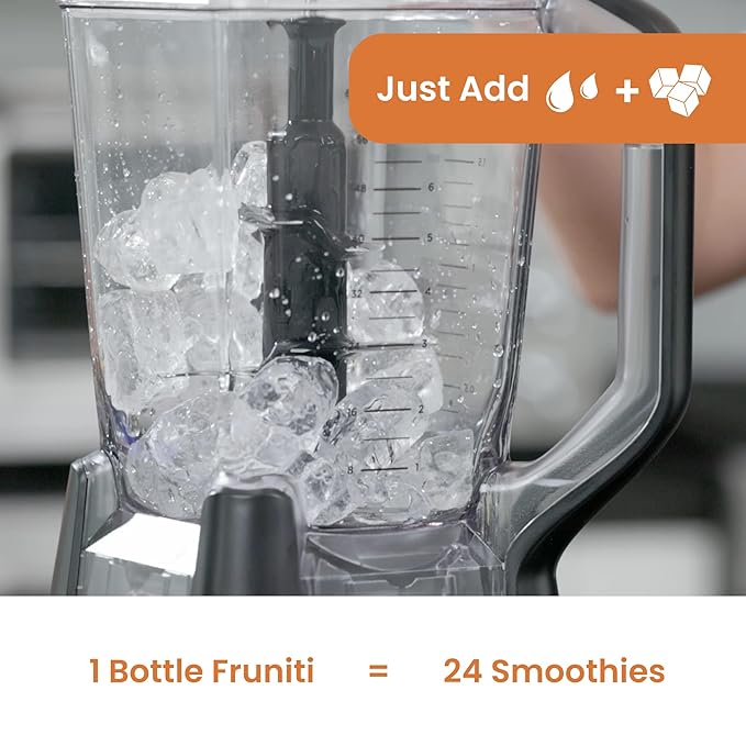 Fruniti Peach Smoothie Mix - Energy Boosting - No Sugar Added - Delicious Fruit Puree - Vitamin