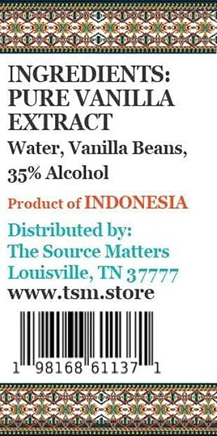 Totonac Mexican Vanilla Extract by The Source Matters | Premium Authentic, Pure Vanilla Extract