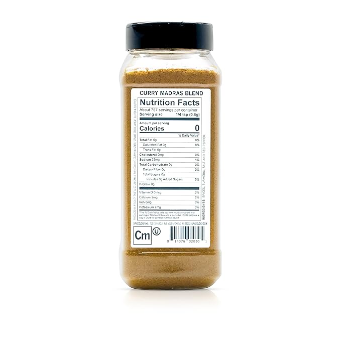 Spiceology - Curry Madras Powder - Indian Curry Seasoning Spice Blend - 16 ounces