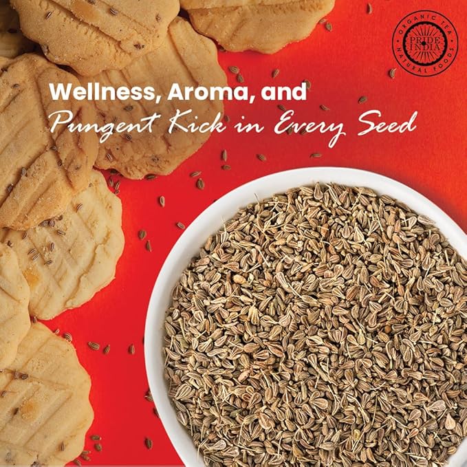 Pride of India – Ajwain Seed Whole – Gourmet Carom Seeds – Flavoring agent for Savory Dishes