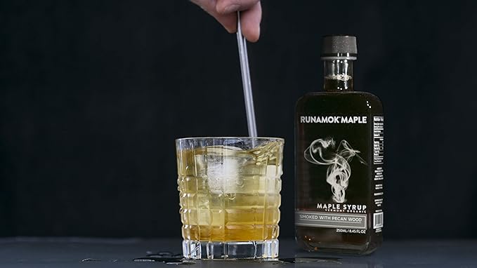 Runamok Pecan Wood Smoked Maple Syrup Organic - Authentic & Real Vermont Maple Syrup | Pure Strong