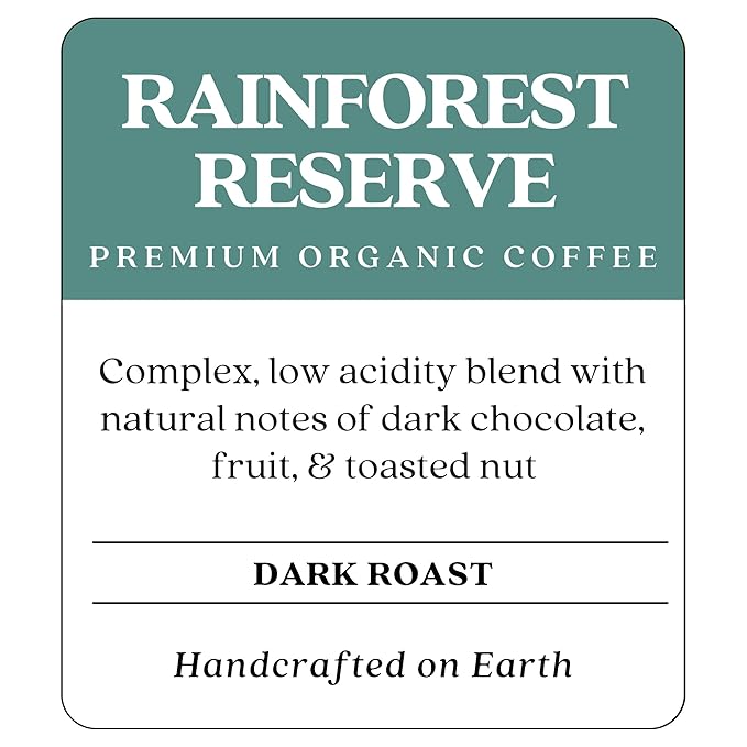 Copper Moon Single Serve Coffee Pods for Keurig K-Cup Brewers, Dark Roast, Rainforest Reserve