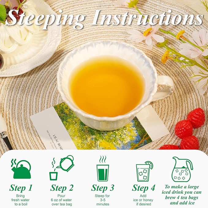 WT WEETEE Passionfruit Raspberry Green Tea, 100 Count Passion Fruit Raspberry Flavored Green