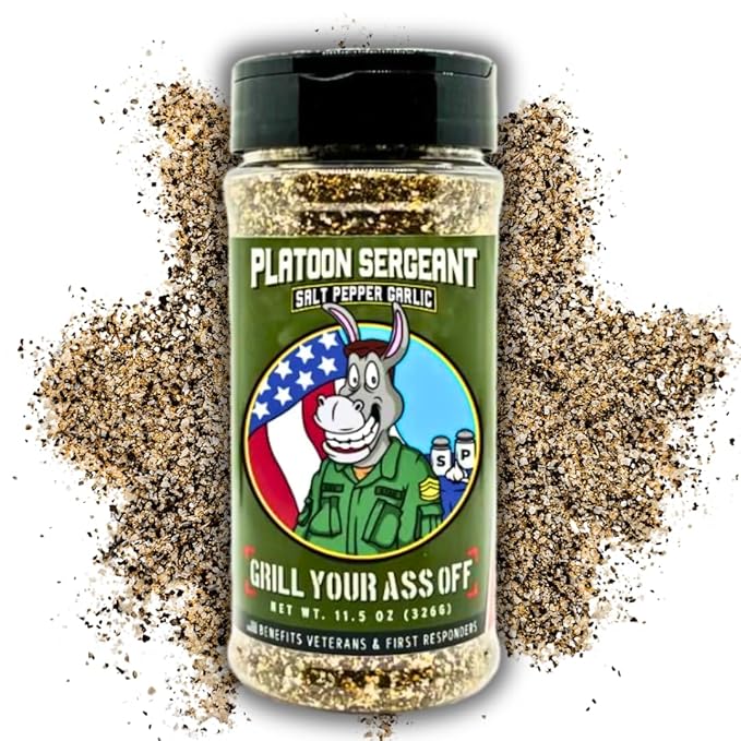 GYAO PSG Salt Pepper Garlic Seasoning – All-Natural BBQ Seasoning for Steak, Burgers, Pork &