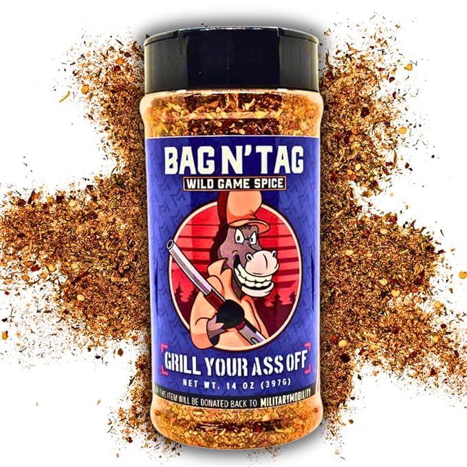 GYAO Bag N' Tag Seasoning – BBQ Rub for Venison, Elk, Bison, & Boar - MSG & Gluten Free - USA Made