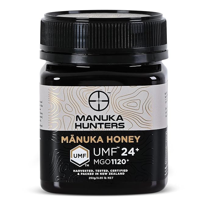 Manuka Hunters UMF 24+/MGO 1120+ Certified New Zealand Manuka Honey - 100% Pure Natural Sweetener
