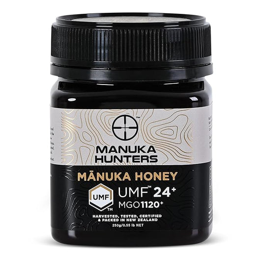 Manuka Hunters UMF 24+/MGO 1120+ Certified New Zealand Manuka Honey - 100% Pure Natural Sweetener