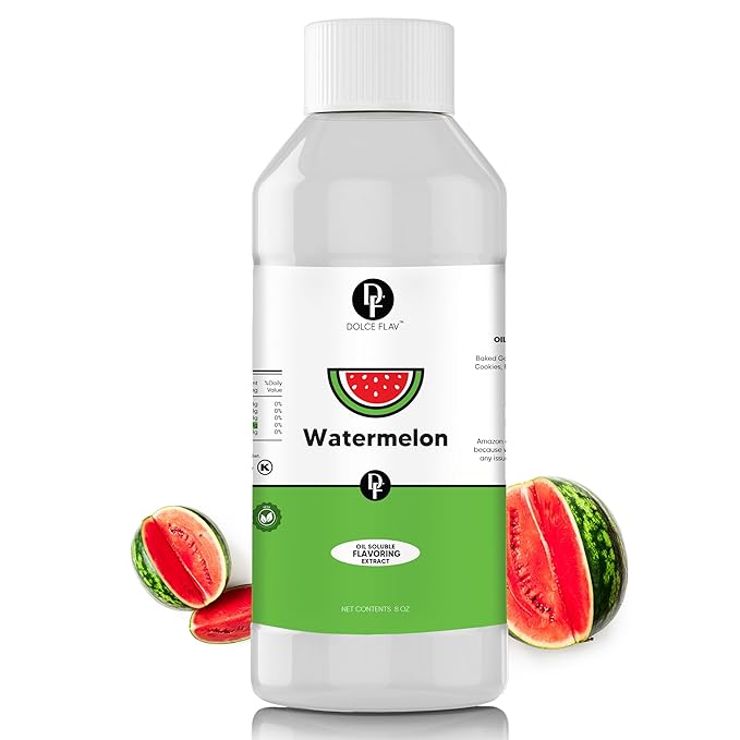 Dolce Flav Watermelon Extract 8 oz ??Kosher, Sugar-Free, Concentrated Juicy Watermelon Flavoring