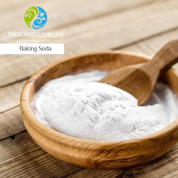Prescribed For Life Sodium Bicarbonate Powder, Organic Aluminum Free Baking Soda, Bicarbonato de