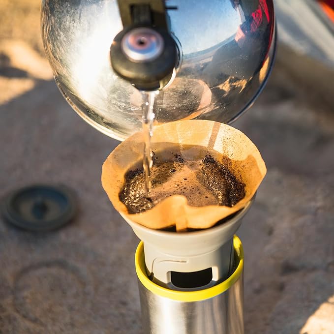 WACACO Cuppamoka Pour-Over Coffee Maker, Portable Drip Coffee Maker with 10 Cone Paper Filters