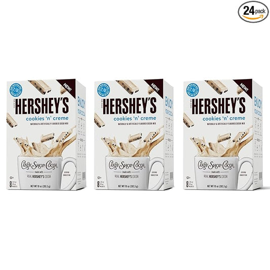 Candy Shop Cocoa HERSHEY'S COOKIES 'N' CREME Cocoa Mix, Hot Chocolate, Make Hot or Iced Cocoa, Made