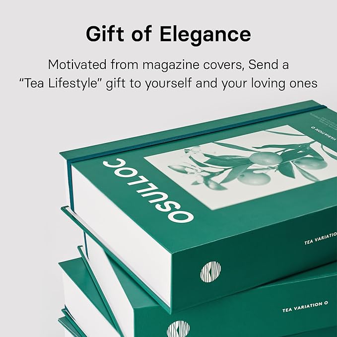 OSULLOC TEA VARIATION "O" (36 Count, 6 Types x 6 ea), Elegant & Sophisticated designed Tea Gift