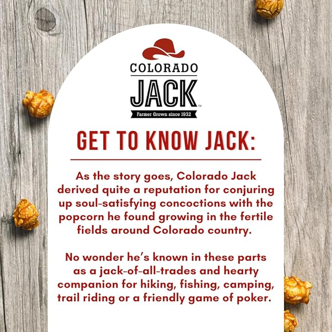 Colorado Jack Popcorn Colorado Mix, Jack?셲 Mix of Caramel, White Cheddar & Jalape챰o, Shareable Bags