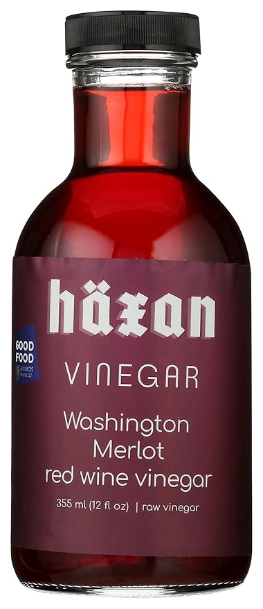 Haxan Ferments Washington Merlot Red Wine Vinegar 12 Fl Oz ??Unpasteurized, Living Vinegar ??Made