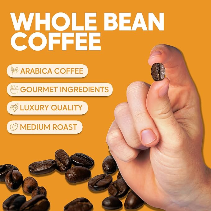 Sarasota Coffee Whole Bean Southern Texas Butter Pecan | Medium Roast Gourmet Flavored Coffee Beans