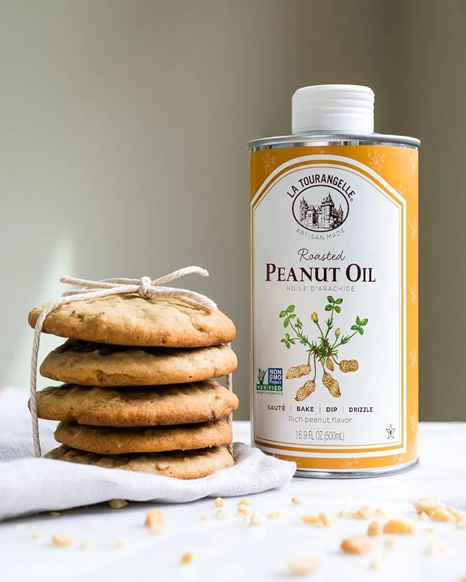 La Tourangelle, Roasted Peanut Oil, Slow Roasted Expeller-Pressed for Rich Flavor, Perfect for