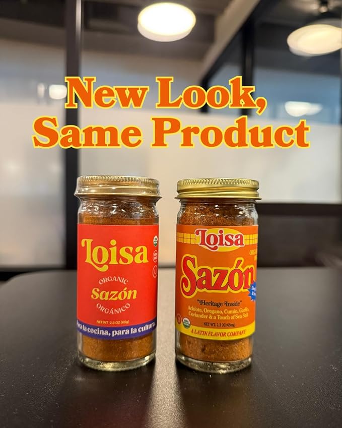 Loisa Sazón Seasoning, USDA Organic, Non-GMO, No-MSG, No Preservatives, No Artificial Coloring, No