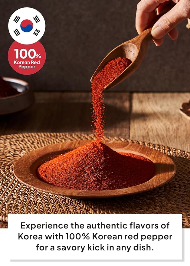 Korean Food Haetnim Maeul 100% Korean Red Chili Powder 3.5oz(100g) | Small Particle Powder for