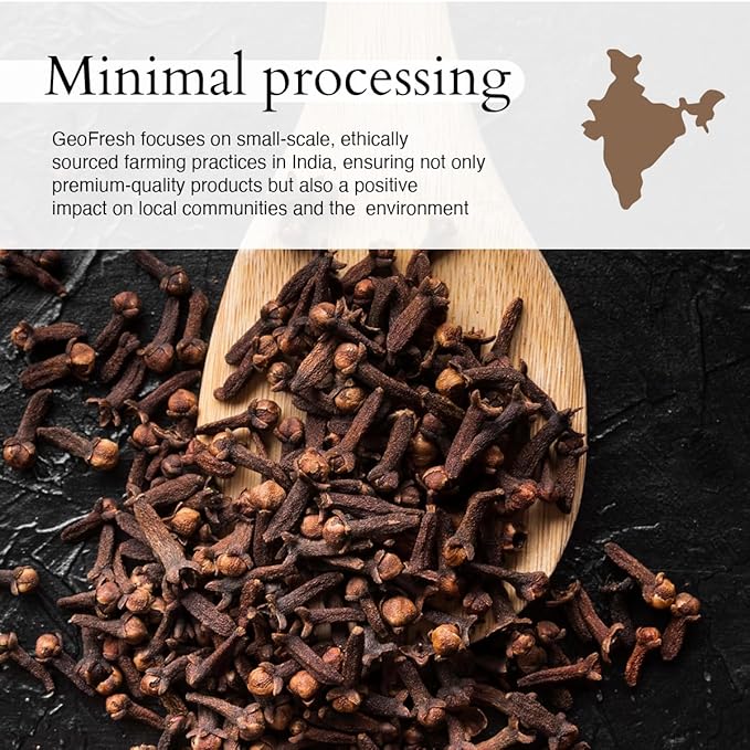 Geo-Fresh Organic Clove Powder ??1.59 oz Glass Jar ??Ground Cloves ??USDA Certified, Non-GMO