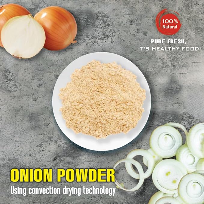 ONION POWDER 5.29 Oz (150g) VIETFARMFOOD: Natural pure, convection dried seasoning made from real
