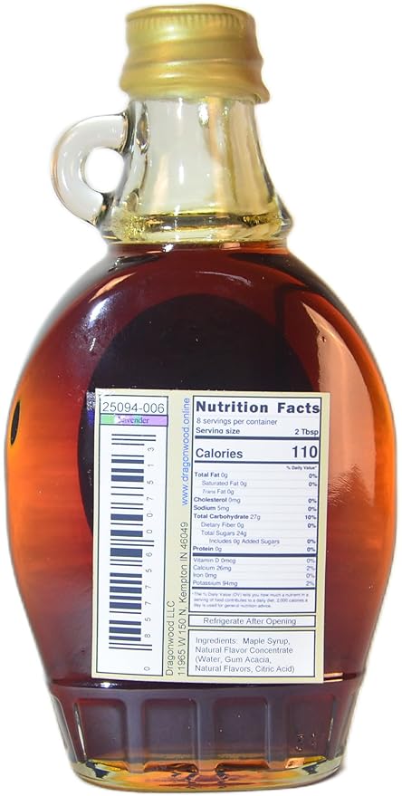 Lavender Maple Syrup - For Pancakes and Waffles ??Made With Pure Maple Syrup And Natural Flavor