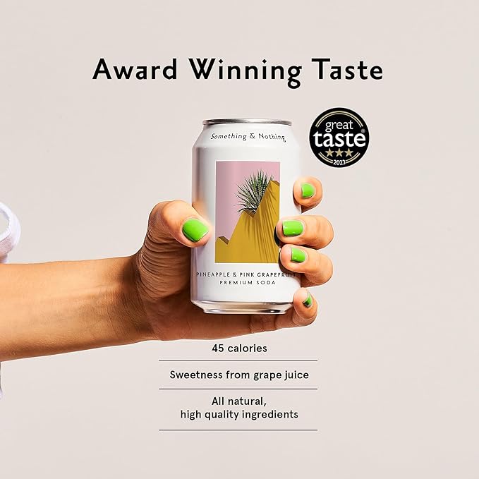 Something & Nothing Pineapple & Pink Grapefruit Flavoured Sparkling Water | Lightly Carbonated