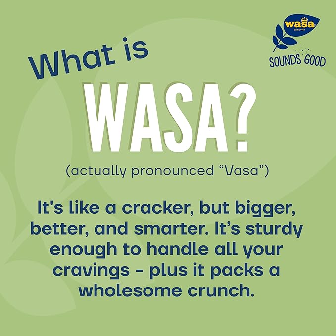 Wasa Crisp’n Light 7 Grains Crispbread, 4.9 oz (Pack of 10), Crackers, Non-GMO Ingredients, 7 Grain