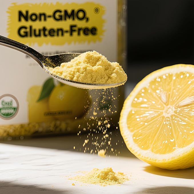 Pure Freeze-Dried Lemon Powder 3.5oz (100g) – 100% No Sugar, | Tart & Zesty for Drinks, Smoothies