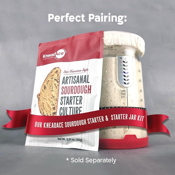 KneadAce Sourdough Starter Culture ??Fast-Activating Natural Wild Yeast for Homemade Bread