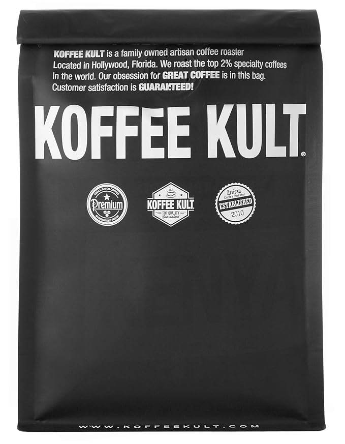 Koffee Kult Colombian Medium Roast Coffee Beans 100% Single Origin Colombia Arabica Whole Bean