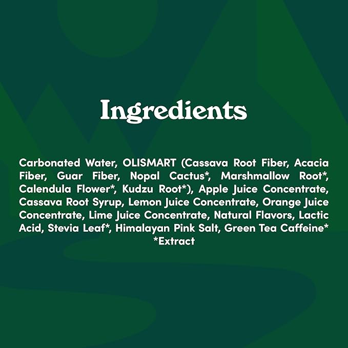 OLIPOP Prebiotic Soda Pop, Ridge Rush, Pantry Pack Packed with Prebiotics, Fiber, and Botanicals