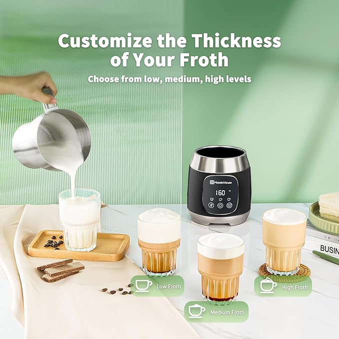 Maestri House Milk Frother, Variable Temp and Froth Thickness DualFro 600 Milk Frother Steamer