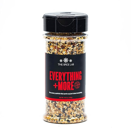The Spice Lab Everything Bagel Seasoning Blend - 4.6 oz Shaker Jar - Premium Everything Seasoning