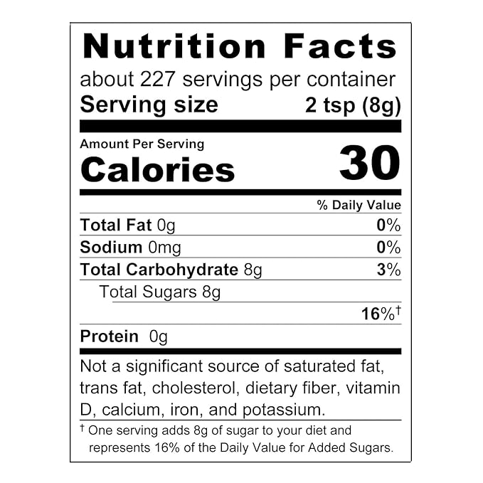 Wholesome Sweeteners 4-Pound Organic Cane Sugar, Fair Trade, Non GMO, Gluten Free & Vegan for