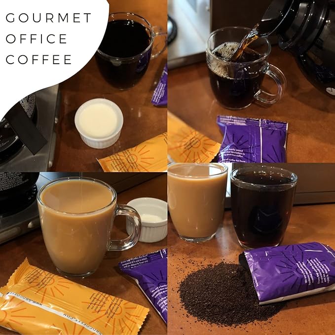 Ground Coffee | Decaf Dark Roast Low Acid Mold Free Pouches | Decaffeinated Bulk Packets | Gourmet