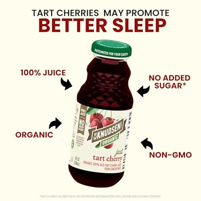 R.W. Knudsen Organic Tart Cherry Juice, 8 fl oz (12 Pack)