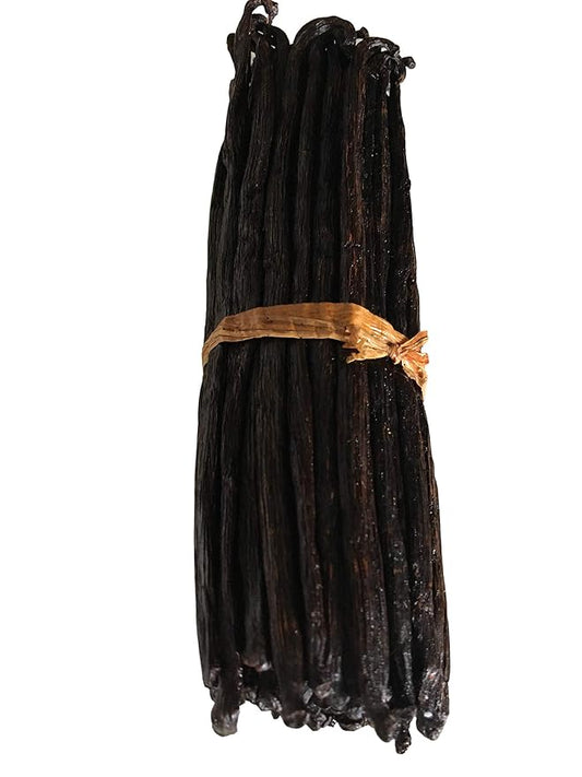 10 Organic Madagascar Vanilla Beans Grade B. Certified USDA Organic 5.5"-7" for Extract and Cooking