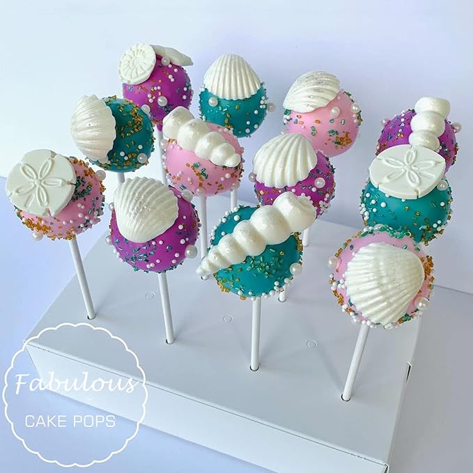 Seashell Silicone Molds, AIMEIKI 5 Pack Marine Theme Cake Fondant Silicone Molds Seashell Conch