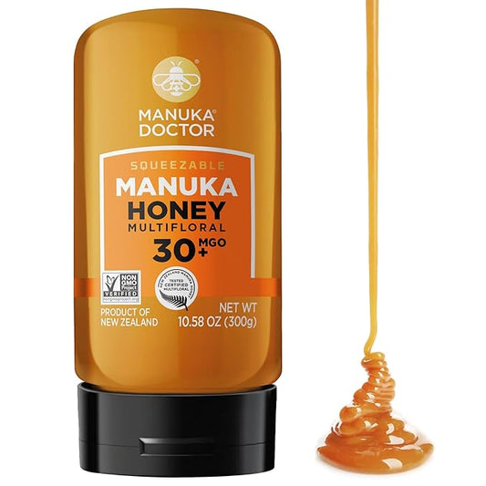 MANUKA DOCTOR - MGO 30+ SQUEEZY Manuka Honey Multifloral, 100% Pure New Zealand Honey. Certified.