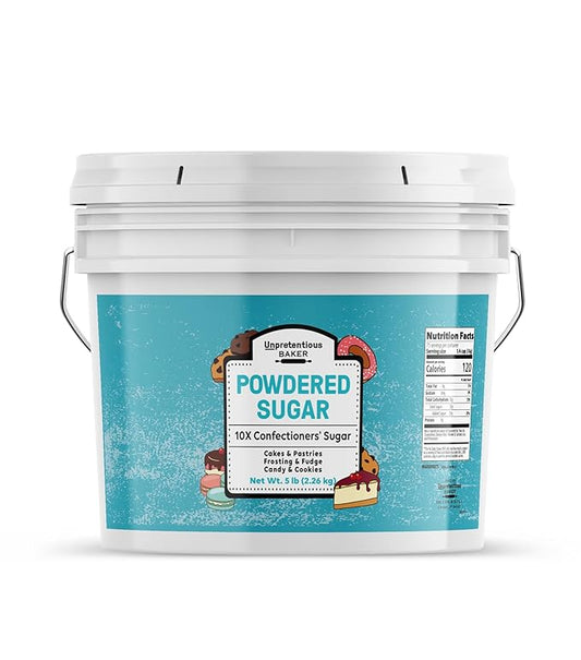 Unpretentious Powdered Sugar (1 Gallon) Confectioners Sugar, For Baking, Candy Making, Desserts