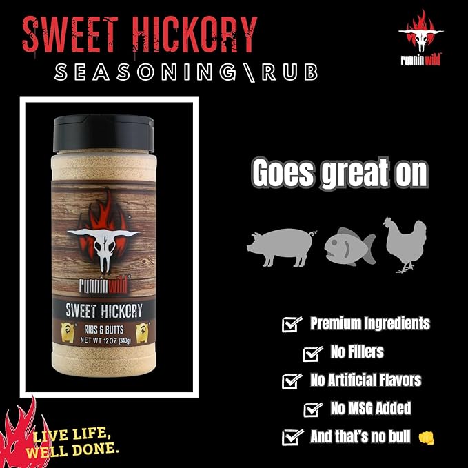 Pork Candy Sweet Hickory Pork Rub Seasoning | Pork Butt Rub, Rib Rub & Chicken Rub | Premium