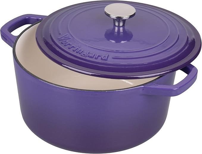 Enameled Cast Iron Dutch Oven Pot with Lid, for Bread Baking, Round Bread Oven- include Sourdough