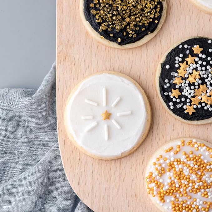 Sweets Indeed Sprinkles 6 Cell Edible Sprinkle Mix Jimmies Perfect for Cake Decorations Baking Ice