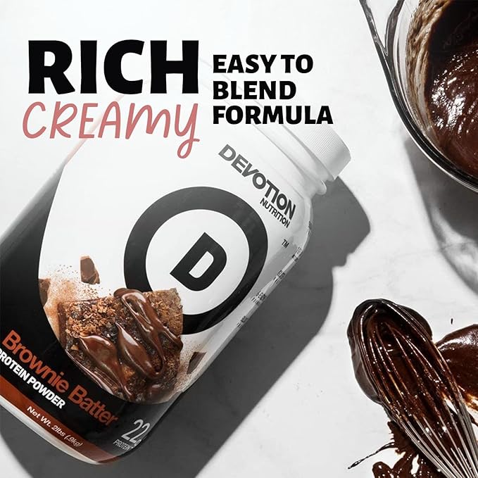 Devotion Nutrition Protein Powder Brownie Batter ??20g Whey Isolate & Casein Protein Blend ??No