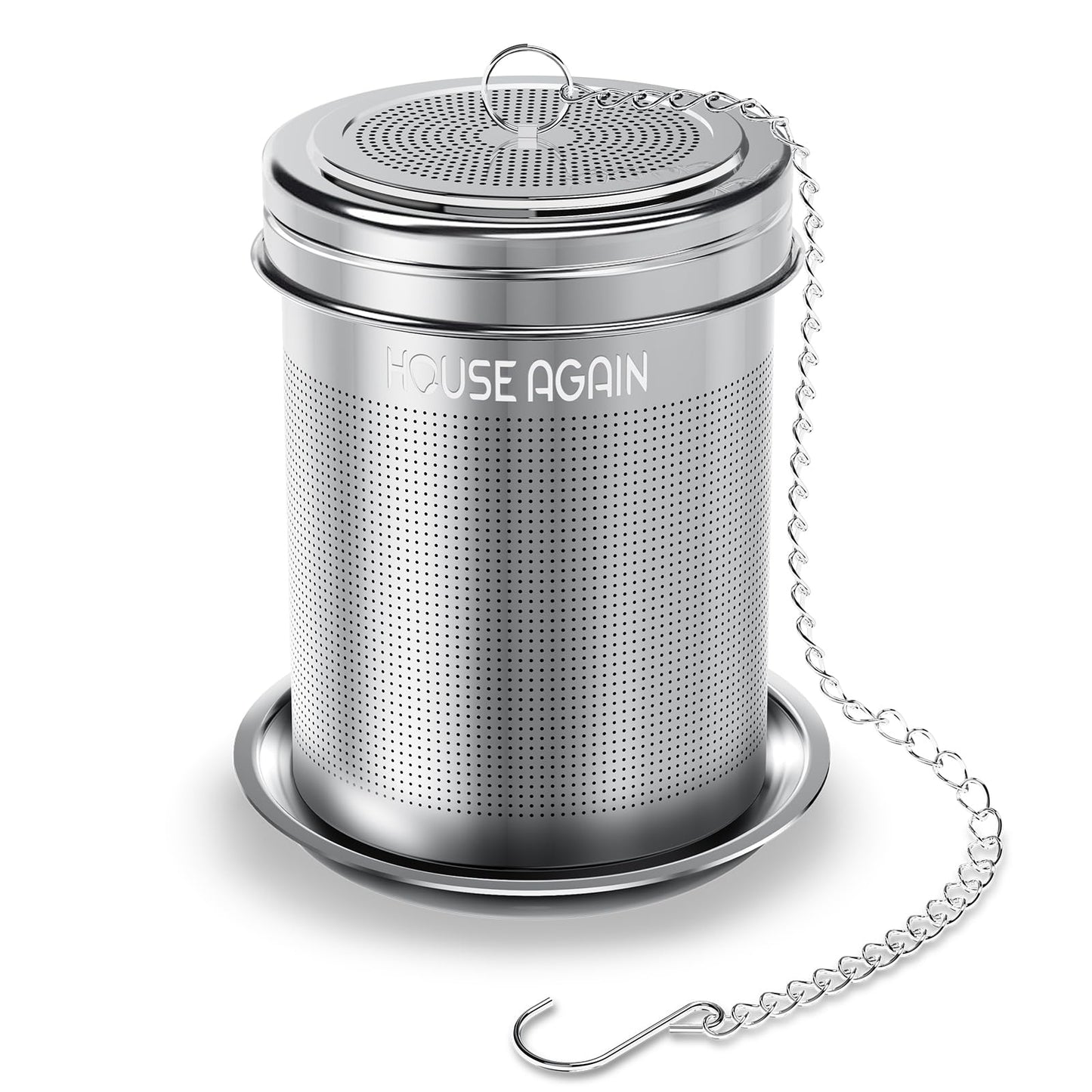 HOUSE AGAIN Fine-Mesh Stainless Steel Tea Infuser – 1 Pack