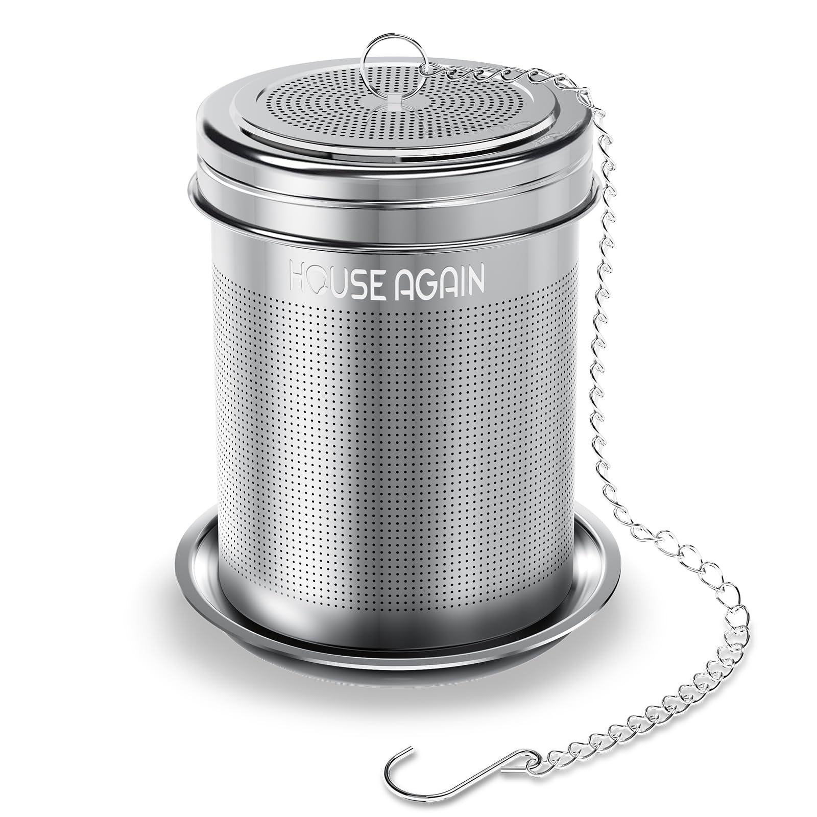 HOUSE AGAIN Fine-Mesh Stainless Steel Tea Infuser – 1 Pack