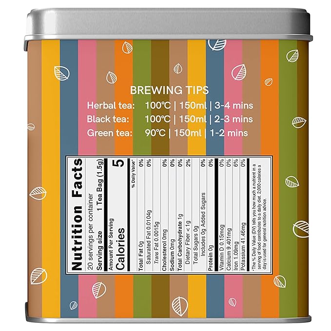 Goodwyn Assorted Herbal Tea Sampler Gift Set Box – 20 Tea Bags (Tulsi, Kahwa, Turmeric, Assam
