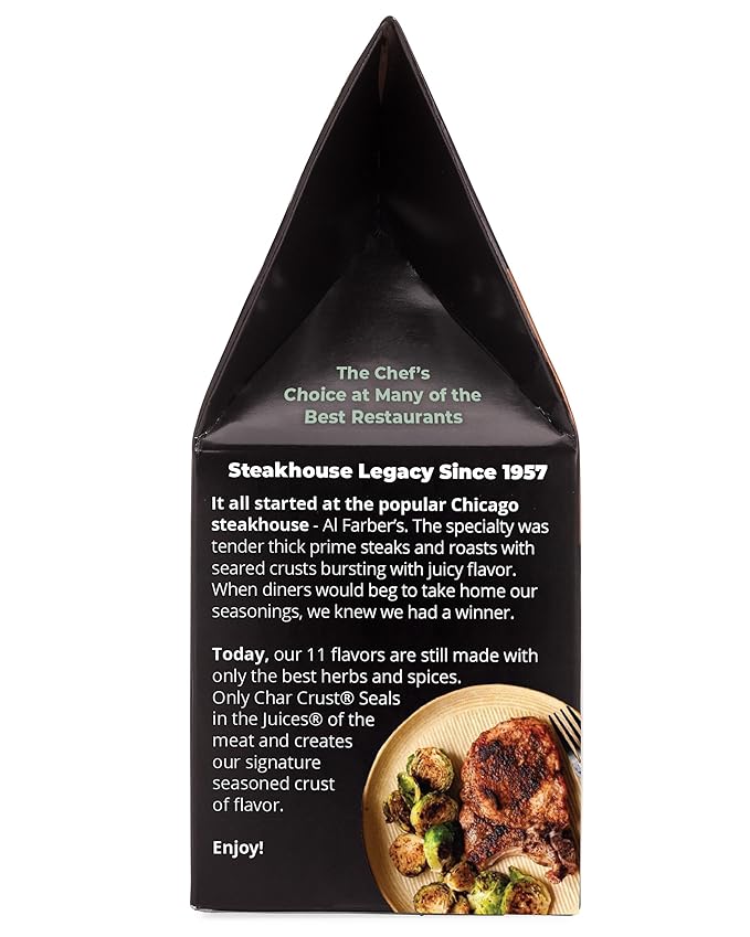 Char Crust Dry-Rub Seasonings Hickory & Molasses | All-in-one seasonings | Perfect for Burgers