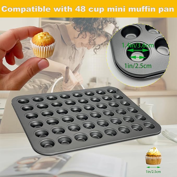 1000 Pcs 1 Inch Mini Muffin Liners,Muffin Liner for Baking White Cupcake Papers Baking Cup